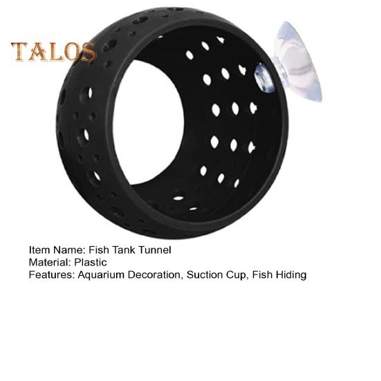 Betta Fish Tunnel Toy Aquarium Fish Hideout with Suction Cup Small Fish Hiding Resting Shelter Shrimp Cave for Fish Tank Decor