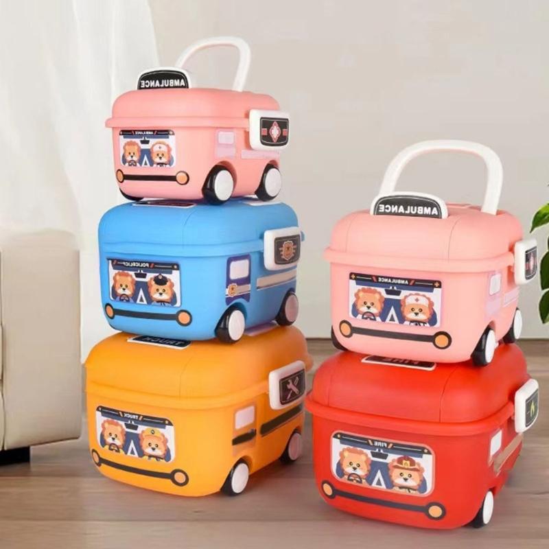 Kinder Rollbox mit Griff Abgerundete Ecken für Baby Spielzeug Organisation und Spiel