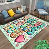 Jesus Loves You Carpet Set Flowers Pattern Carpet Set (1 Duvet Cover, 2 Pillowcases, Duvet Not Included)