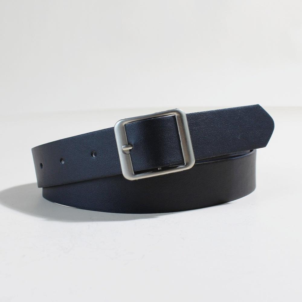 Simple Square Buckle Women S Belt Dress Coat Decorative Belt Schoolgirl Belt 100Cm long