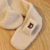 Baby Scarf Gloves Set Faux Lamb Wool Korean  Winter Warm Kids Neck Warmer Mittens Children Boys Girls Accessories 2-6Y