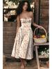 2024 French Retro Long Slip Dress - Court Style Dopamine Outfit