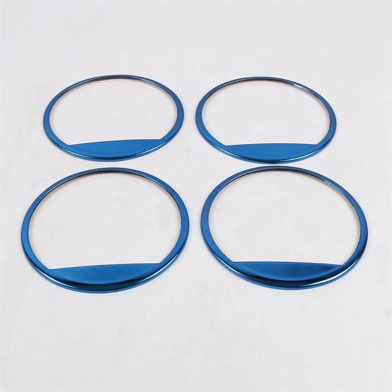 For Hyundai KONA 2017 2018 ABS Chrome Door Audio Speaker Sound Frame Ring Cover Trim Car Styling Accessories