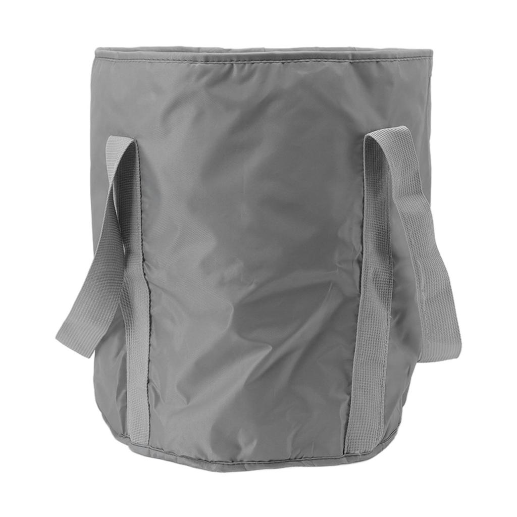 Faltbare Fußwanne Polyester Doppelschicht Zusammenklappbarer Campingeimer mit Aufbewahrungstasche für Outdoor