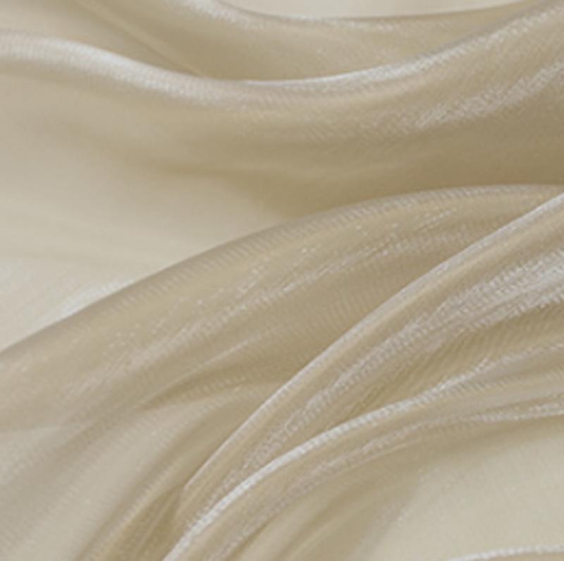 Korean Silk Organza Flash Yarn for Decorative Scarf, Hanfu, Cheongsam, Wedding Handicrafts