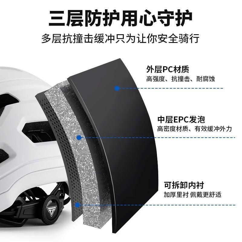 Unisex Cycling Helmet With Detachable Magnetic Photochromic Visor Mountain Road Bikes PC Shell M/L