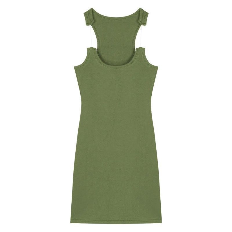 Sexy Spice Girl Rose Red Suspender Dress Women's Summer New Slim and Skinny Niche Fashion Foreign Hip Wrap Short Dress