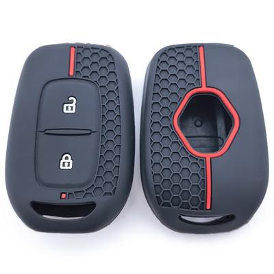 2 Button Silicone Key Ring Case Cover Shell Holder For Renault Clio Modus Clio Dacia Sandero Logan Duster Dokker