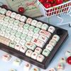 MAIMOOO Keycaps Korean Russian Cute Small Cherrys Light Green White Cherry Moa Pbt  Alice Layout For Aula Keyboard Keycaps