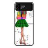Christmas Tree Girl Gift Phone Case For Samsung Galaxy Z Flip Z Flip3 5G Z Flip4 Hard PC Matte Shell