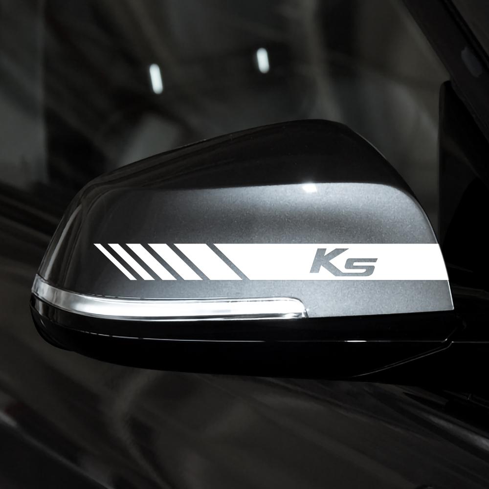 Car Styling Rearview Mirror Logo Decal Sticker Decor Auto Accessories For Kia Sportage Ceed Rio Sorento Soul Picanto Forte K3 K5 hbkd60