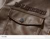 Men's European-American Winter PU Leather Jacket - Velvet Lined, Slim Fit, Lapel Style Outerwear.