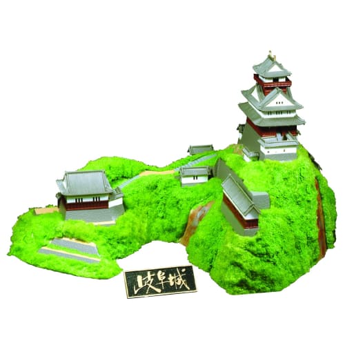 Doyusha 1/350 Japanese Castle Standard Gifu Castle Plastic Model S-27 Molded Color