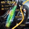 PASELEC TX19 PLUS Electric Adult Bicycle 500W Motor Men's E-Mountain Ebike  48V19.2AH Battery All-Terrain E-Bike 26*4.0 Inch Fat Tire Electric Bike