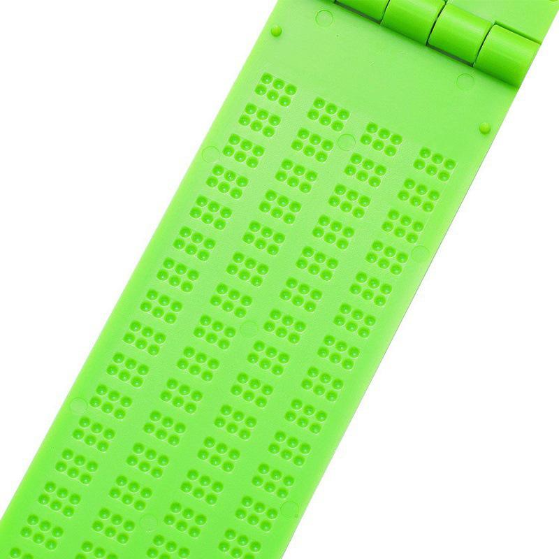 Braille Writing Slate with 4 Lines and 28 Cells for Blind Learners, Includes 2 Pens