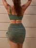 3 Pieces Bikinis Sexy Women Swimsuit Female Solid High Waist Swimwear Bikini Set Swimming Suit Beachwear Biquini Bathing Suit
