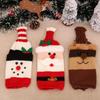 Knitted Wool Wine Bottle Cover for Christmas Decoration In Restaurants and Hotels