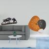 Modern Feng Shui Cow Cattle Animal Sculpture Artwork Decorative Wall Clock Ornament Art Watch for