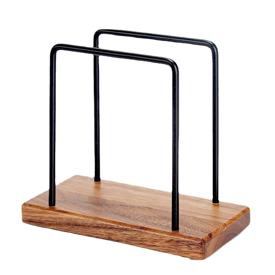 

Бытовой утюг, подставка для салфеток, настольная деревянная подставка для хранения салфеток, вертикальная подставка для салфеток для ресторана, простая стойка для хранения чёрный