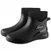 Fashion Men Rain Boots Waterproof Shoes Fashion Non-Slip Work Short Boots Outdoor Fishing Camping Rain Shoes Slip On Rubber Ankle Boots