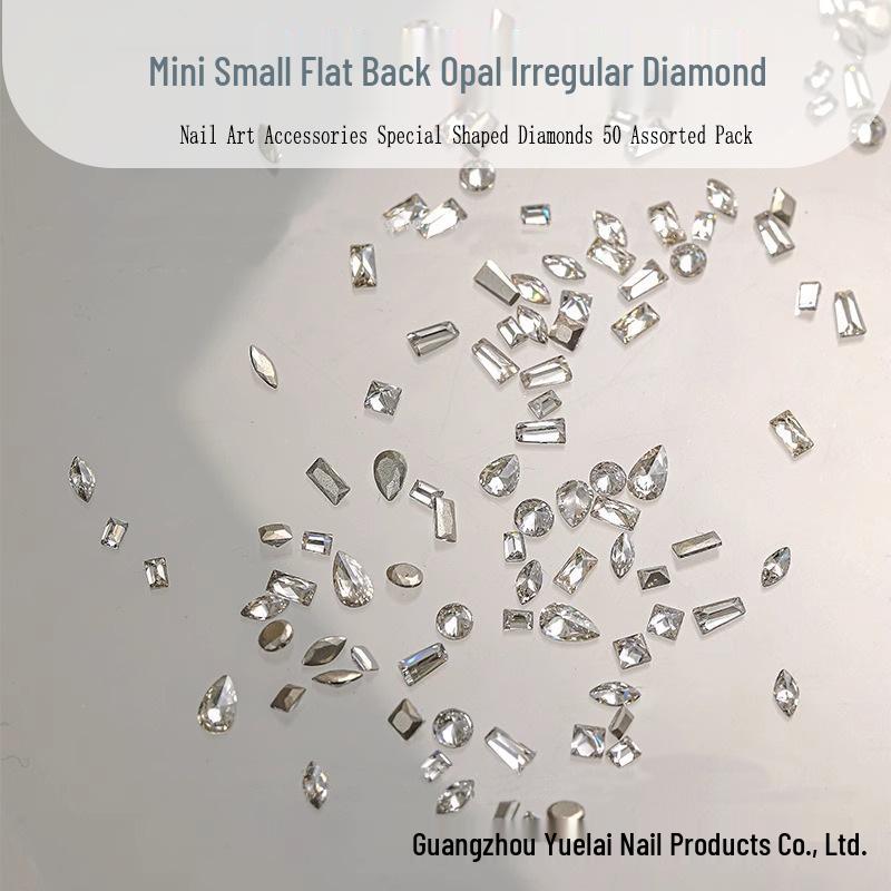 

Mini Zircon Nail Art: Super Shiny, Flat-Bottom Micro Jewel Mix