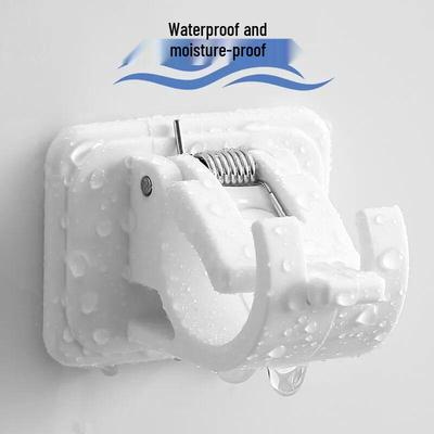 Telescopic Curtain Rod No-Punch Adhesive Hook Bracket
