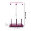 Three Thread Sewing Guide Stand with Detachable Base, Plastic and Metal Frame for Fabric Craft and Home Sewing