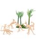 6pcs Dinosaur Skeleton Model Archaeological Excavation Dinosaur Simulation Tyrannosaurus Rex Stegosaur Triceratops Dinosaur