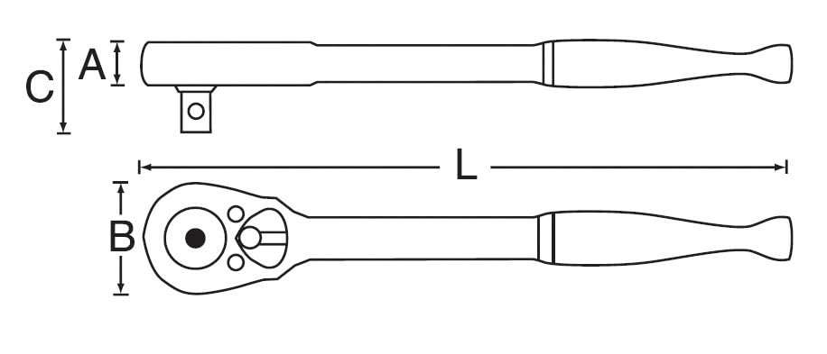 SIGNET Drive 60 Gear Ratchet Handle 12564 3/8