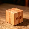 Holz Luban Schloss Würfel Rätsel Quadratisch 3D Gehirnjogger Für Kinder & Erwachsene Geist IQ Logik Herausforderung Rompecabezas de Madera