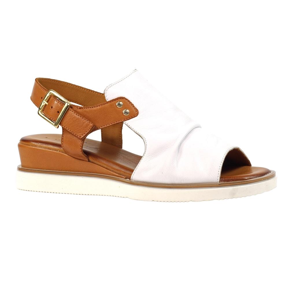 Lunar Womens/Ladies Steffi Leather Wedge Sandals