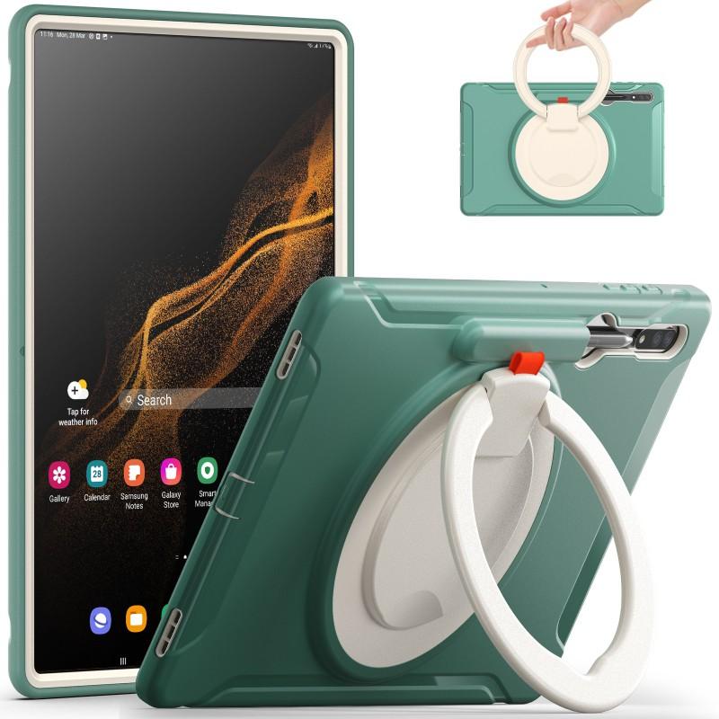 TPUPC Full Cover Tablet Case Galaxy Tab S10 Ultra S9 S8 14.6 Inch Shockproof Stand Hand Strap