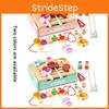 Wooden Kids Barbecue Grill Playset With Interactive Kitchen Toy For Family Fun