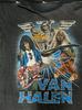 Vintage lata 80. Van Halen 1984 Jump Tour Czarny Nowy Męski T-shirt