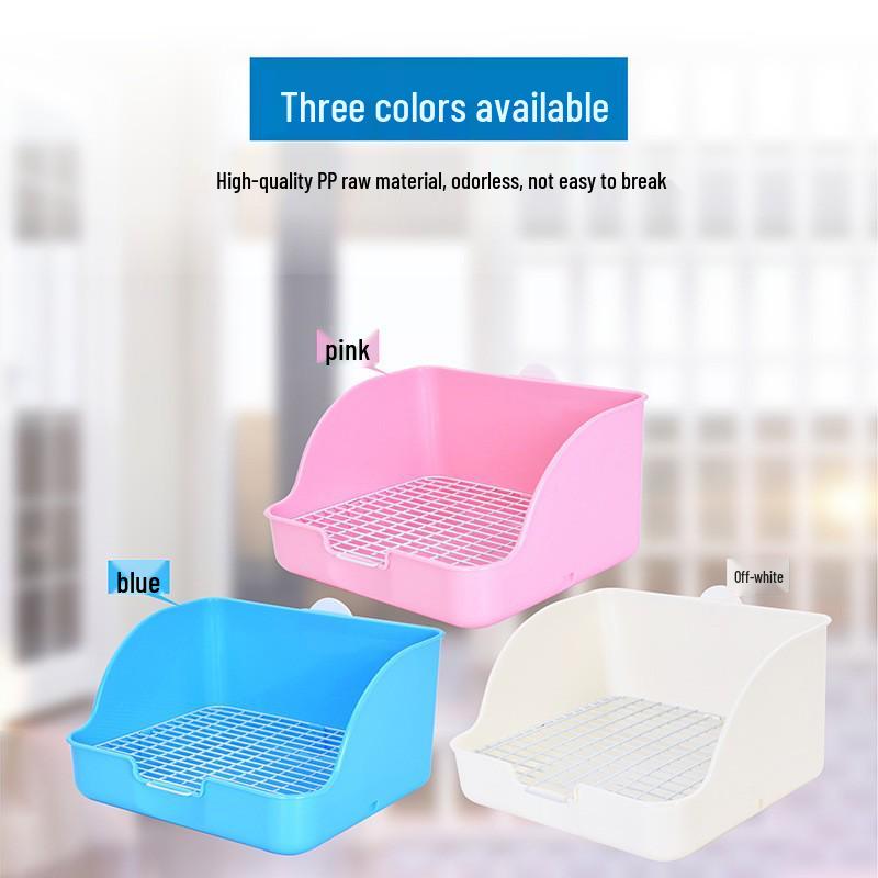 Small Animal Litter Grid for Rabbits, Chinchillas, Guinea Pigs, Dogs, and Cats - Easy Clean Tray
