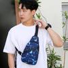 Zipper Men Crossbody Bag Multi-pockets Stylish Sports Single Shoulder Sling Phone Pouch