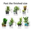 DIY Topfpflanzen Efeublätter Grünpflanze Schmetterling Wandaufkleber Selbstklebend für Mietwohnung Küche Wohnzimmer Wand Neujahrsdekoration