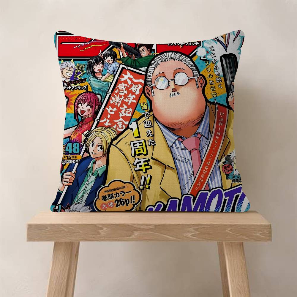 Popular Japanese Anime SAKAMOTO DAYS Cushion Cover Pillow Cover Decor Pillowcase Printed Cushion Case For Couch