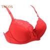 Women's Plus Size Push Up Bra Sexy Floral Lace Full Coverage Underwired Bra Padded Supportive Everyday Bra for Heavy Breast