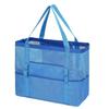 Oversized Mesh Beach Wash Bag, Large Capacity Storage Bag, Foldable Mesh Beach Tote Bag, Beach
