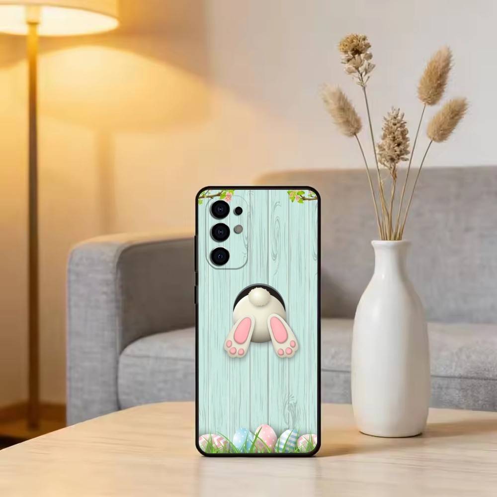 Easter pattern Phone Case For Samsung S25,S24,S21,S22,S23,S30,Ultra,S20,Plus,Fe,Lite,Note,10,Black Cover