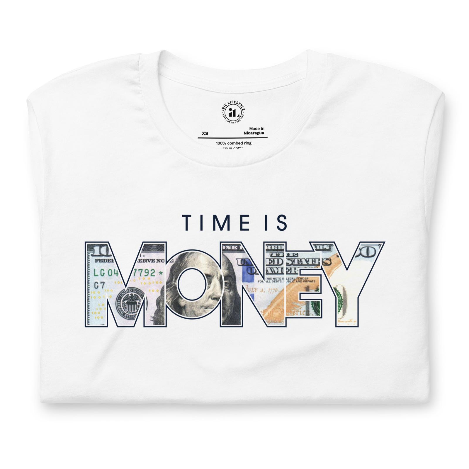TIME IS MONEY. Unisex t-shirt XXL