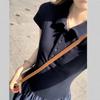 New college style Polo collar waist dress summer new beautiful lazy versatile big swing dress
