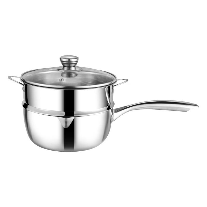 Miling 20CM 304 Stainless Steel Yukihira Pot with Lid