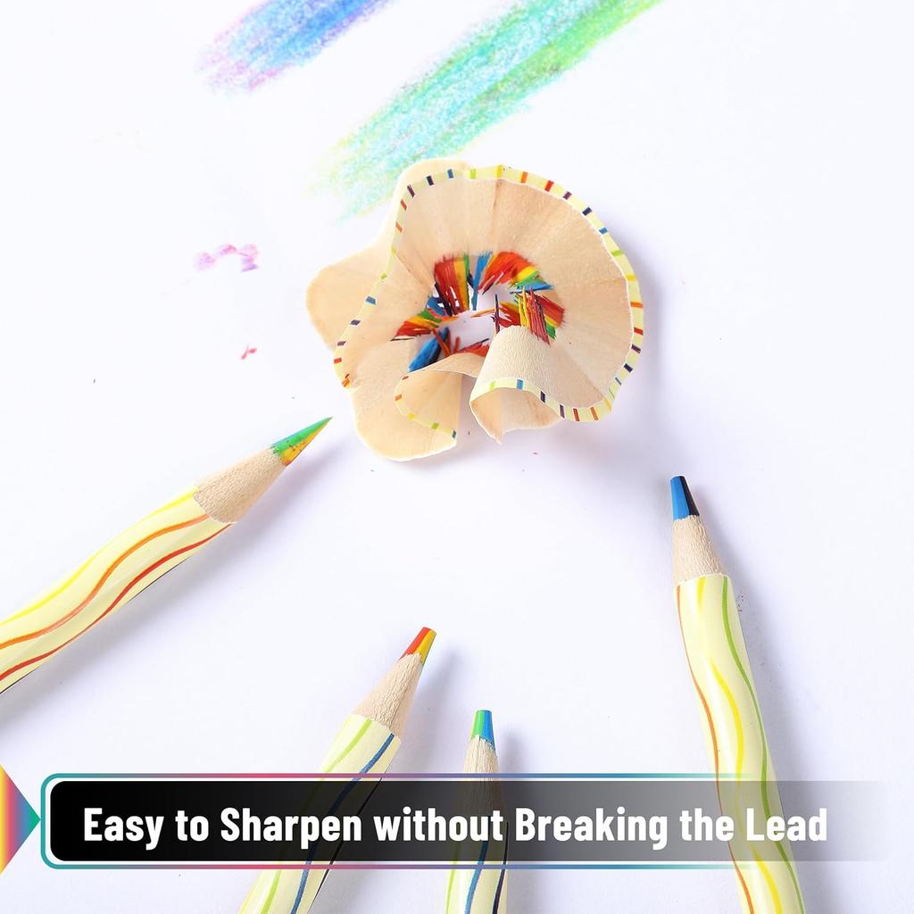 Mr. Pen- Rainbow Pencils Bulk, 48 Pack, 7 Color In 1 Rainbow Colored Pencil, Fun Pencils for Kids
