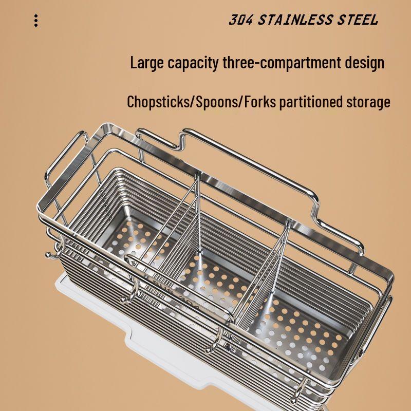 Zhishi Stainless Steel Wall-Mounted Kitchen Chopstick Holder