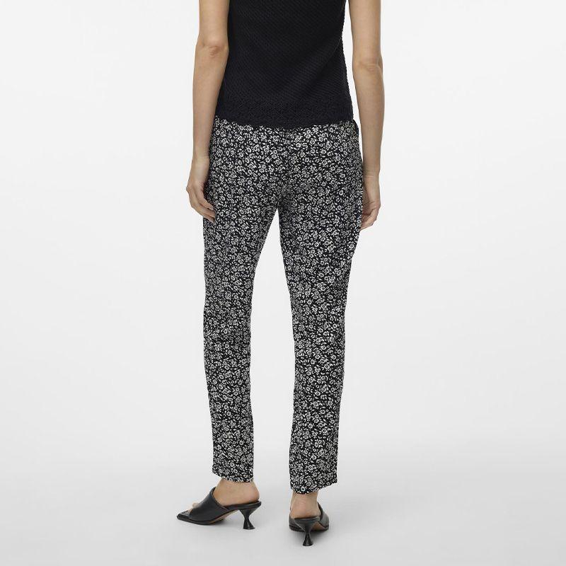 Pantaloni florali fluidi cu cordon Femeie VERO MODA