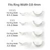 8 Pieces Invisible Ring Size Adjusters Invisible Clip Guard Resizer Clear Guard Ring Sizer Fit for Man Woman Loose Ring