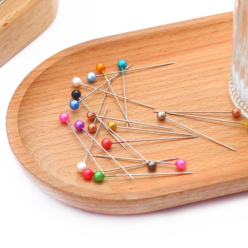 1box/bag Multi Colors Metal Pearlescent Needle For Household Sewing Accessories