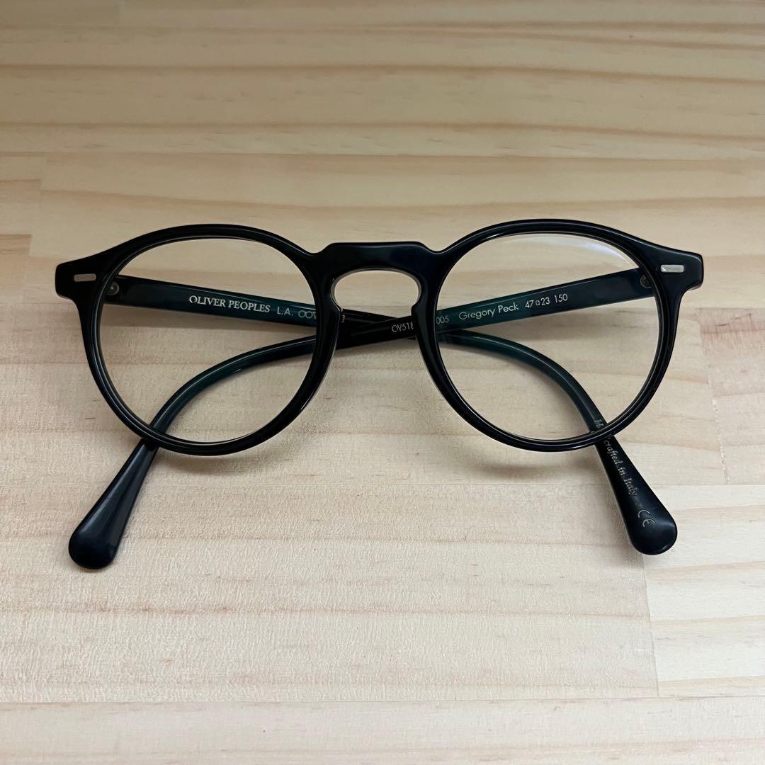 Used OV5186A 1005 Oliver Peoples Gregory Peck Black